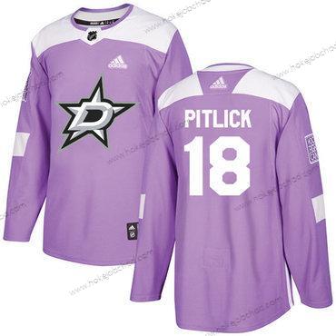 Adidas Muž Dallas Stars #18 Tyler Pitlick Nachový Autentické Bojuje proti rakovině Sešitý NHL Dres