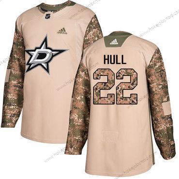 Adidas Muž Dallas Stars #22 Brett Hull Camo Autentické 2017 Veterans Day Sešitý NHL Dres