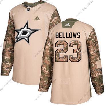 Adidas Muž Dallas Stars #23 Brian Bellows Camo Autentické 2017 Veterans Day Sešitý NHL Dres