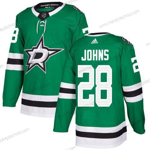 Adidas Muž Dallas Stars #28 Stephen Johns Zelená Domácí Autentické Sešitý NHL Dres