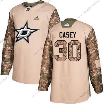 Adidas Muž Dallas Stars #30 Jon Casey Camo Autentické 2017 Veterans Day Sešitý NHL Dres