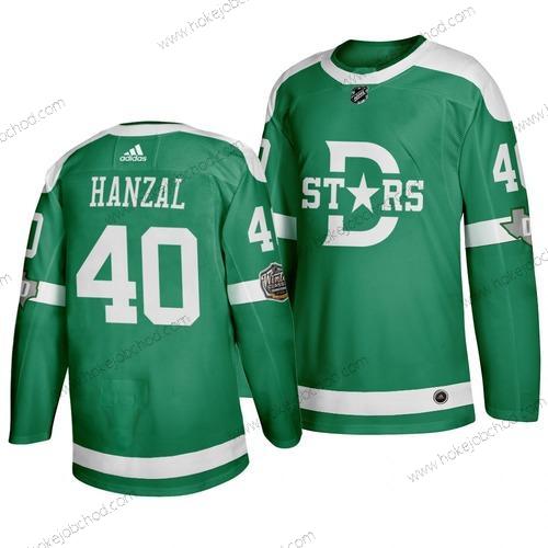 Adidas Muž Dallas Stars 40 Martin Hanzal Zelená 2020 Zimní Klasický Dres