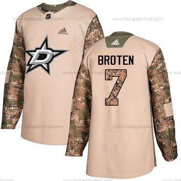 Adidas Muž Dallas Stars #7 Neal Broten Camo Autentické 2017 Veterans Day Sešitý NHL Dres