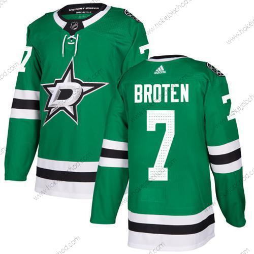 Adidas Muž Dallas Stars #7 Neal Broten Zelená Domácí Autentické Sešitý NHL Dres