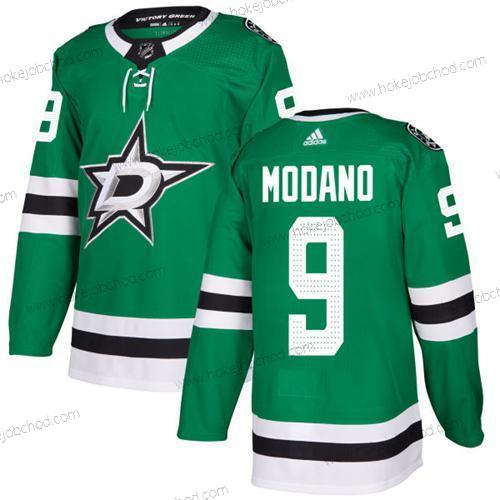 Adidas Muž Dallas Stars #9 Mike Modano Zelená Domácí Autentické Sešitý NHL Dres