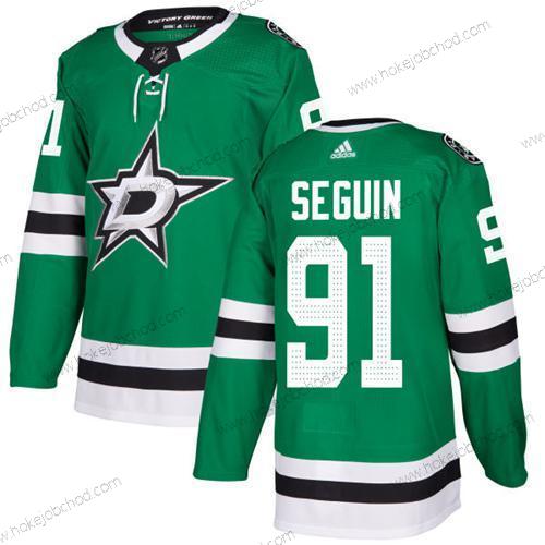 Adidas Muž Dallas Stars #91 Tyler Seguin Zelená Domácí Autentické Sešitý NHL Dres