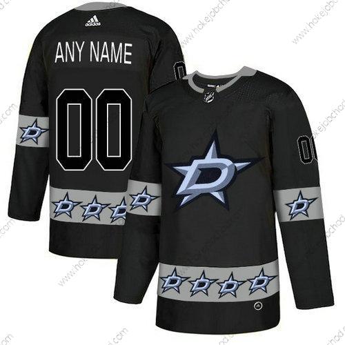 Adidas Muž Dallas Stars Přizpůsobené Tým Logos Černá Dres