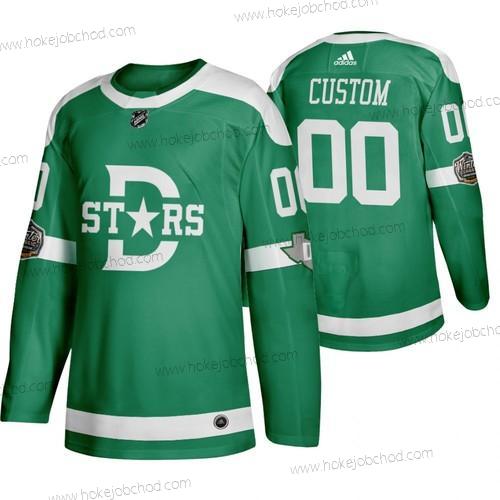 Adidas Muž Dallas Stars Přizpůsobené Zelená 2020 Zimní Klasický Retro NHL Dres