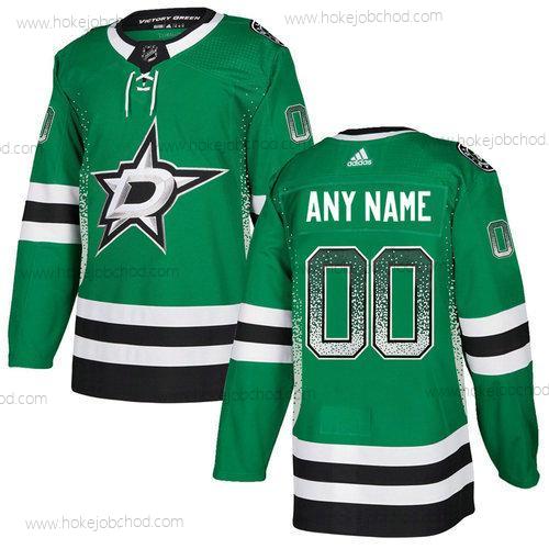 Adidas Muž Dallas Stars Přizpůsobené Zelená Dres