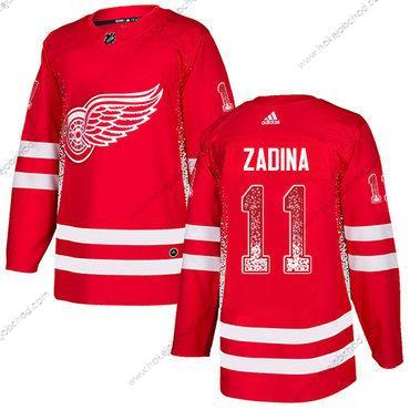 Adidas Muž Detroit Red Wings #11 Filip Zadina Autentické Červené Dres