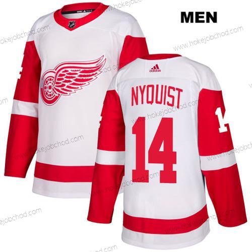 Adidas Muž Detroit Red Wings #14 Gustav Nyquist Bílý Venkovní Autentické NHL Dres