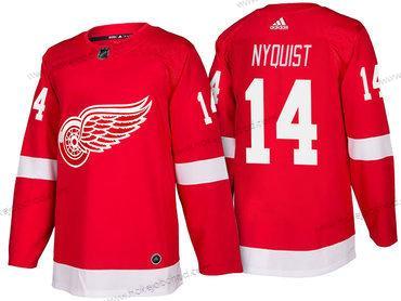 Adidas Muž Detroit Red Wings #14 Gustav Nyquist Červené Domácí 2017-2018 Hokejový Sešitý NHL Dres