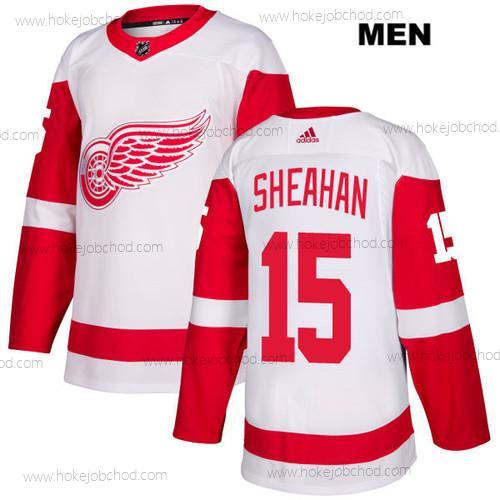 Adidas Muž Detroit Red Wings #15 Riley Sheahan Bílý Venkovní Autentické NHL Dres