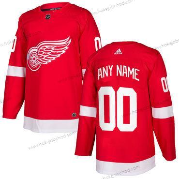 Adidas Muž Detroit Red Wings Přizpůsobené Červené Domácí 2017-2018 Hokejový Sešitý NHL Dres