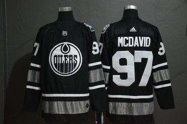 Adidas Muž Edmonton Oilers 97 Connor Mcdavid Černá 2019 NHL All-Star Game Dres