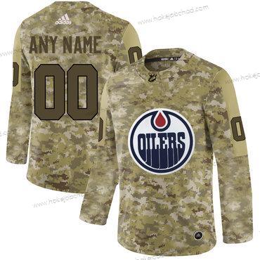 Adidas Muž Edmonton Oilers Přizpůsobené Camo Dres