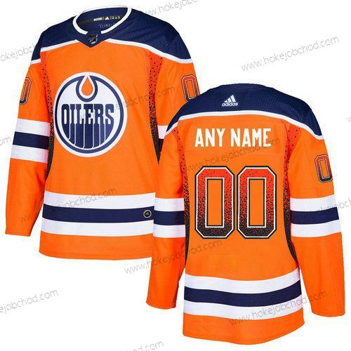 Adidas Muž Edmonton Oilers Přizpůsobené Oranžová Dres