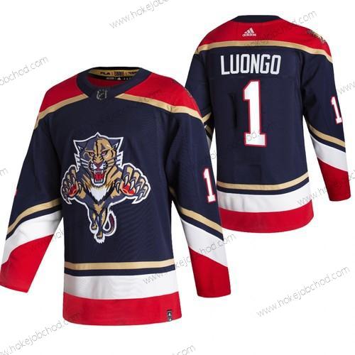 Adidas Muž Florida Panthers #1 Roberto Luongo Černá 2020-21 Obrácený Retro Náhradní NHL Dres