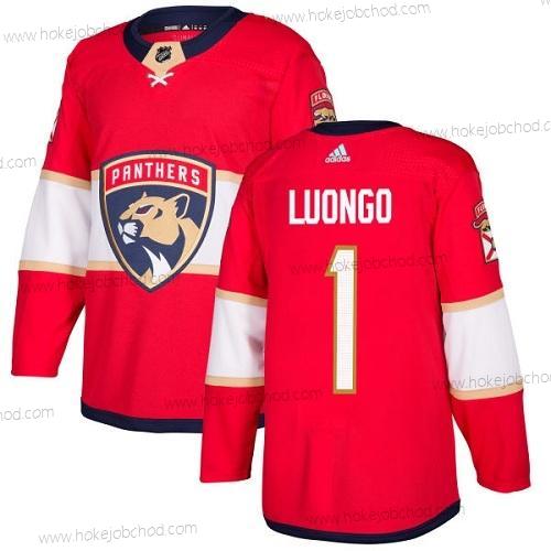 Adidas Muž Florida Panthers #1 Roberto Luongo Červené Domácí Autentické Sešitý NHL Dres