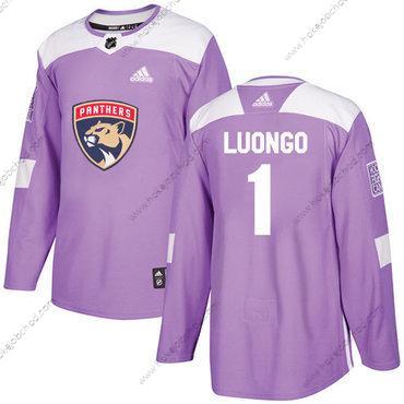 Adidas Muž Florida Panthers #1 Roberto Luongo Nachový Autentické Bojuje proti rakovině Sešitý NHL Dres