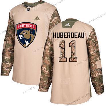 Adidas Muž Florida Panthers #11 Jonathan Huberdeau Camo Autentické 2017 Veterans Day Sešitý NHL Dres