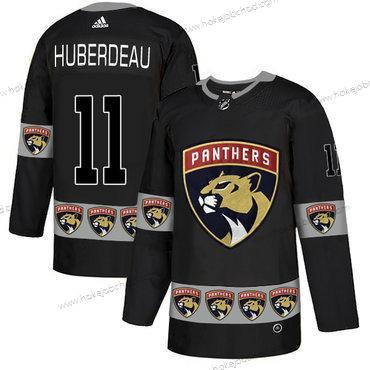 Adidas Muž Florida Panthers #11 Jonathan Huberdeau Černá Tým Logos Dres