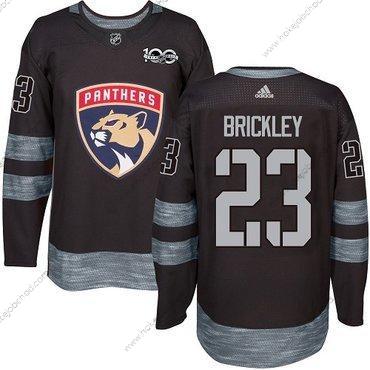 Adidas Muž Florida Panthers #23 Connor Brickley Černá 1917-2017 100th Výročí Sešitý NHL Dres