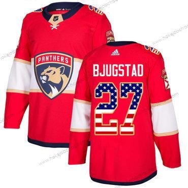 Adidas Muž Florida Panthers #27 Nick Bjugstad Červené Domácí Autentické USA Flag Sešitý NHL Dres