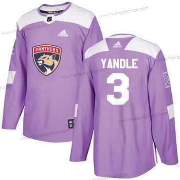 Adidas Muž Florida Panthers #3 Keith Yandle Nachový Autentické Bojuje proti rakovině Sešitý NHL Dres