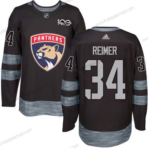 Adidas Muž Florida Panthers #34 James Reimer Černá 1917-2017 100th Výročí Sešitý NHL Dres