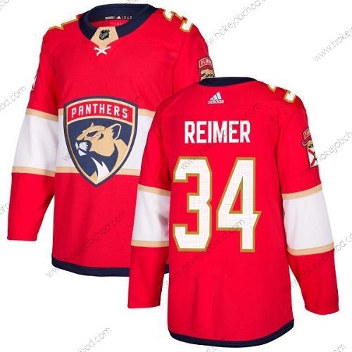 Adidas Muž Florida Panthers #34 James Reimer Červené Domácí Autentické Sešitý NHL Dres