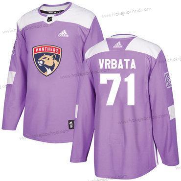 Adidas Muž Florida Panthers #71 Radim Vrbata Nachový Autentické Bojuje proti rakovině Sešitý NHL Dres