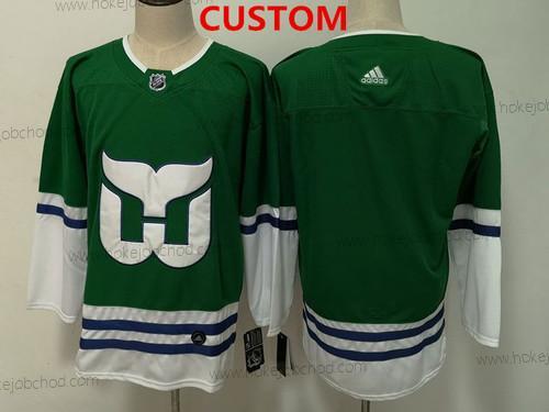 Adidas Muž Hartford Whalers Přizpůsobené Zelená Dres