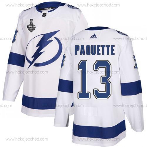 Adidas Muž Lightning #13 Cedric Paquette Bílý Road Autentické 2020 Stanley Cup Final Sešitý NHL Dres