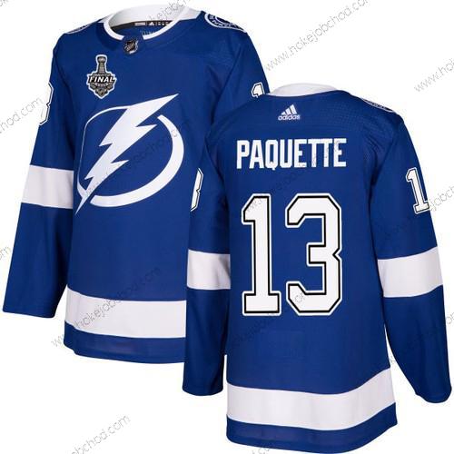 Adidas Muž Lightning #13 Cedric Paquette Modrý Domácí Autentické 2020 Stanley Cup Final Sešitý NHL Dres