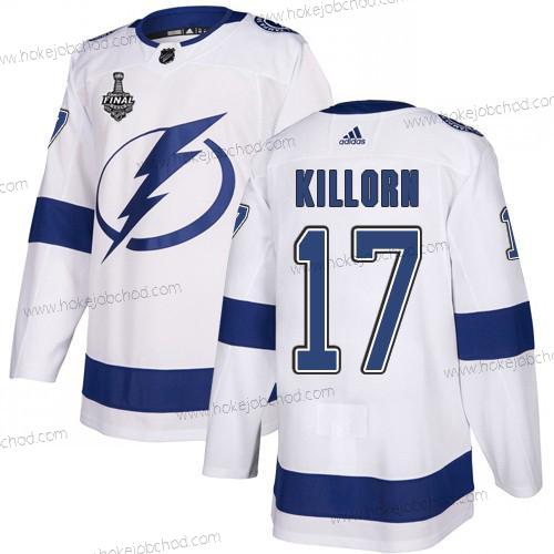 Adidas Muž Lightning #17 Alex Killorn Bílý Road Autentické 2020 Stanley Cup Final Sešitý NHL Dres