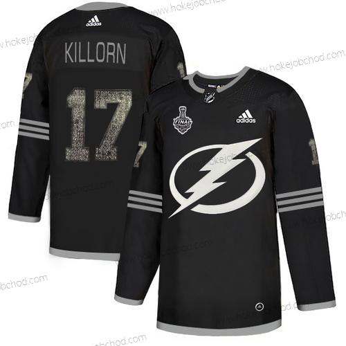 Adidas Muž Lightning #17 Alex Killorn Černá Autentické Klasický 2020 Stanley Cup Final Sešitý NHL Dres