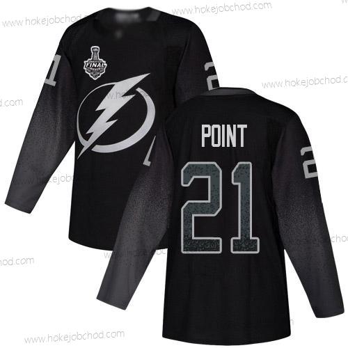 Adidas Muž Lightning #21 Brayden Point Černá Náhradní Autentické 2020 Stanley Cup Final Sešitý NHL Dres