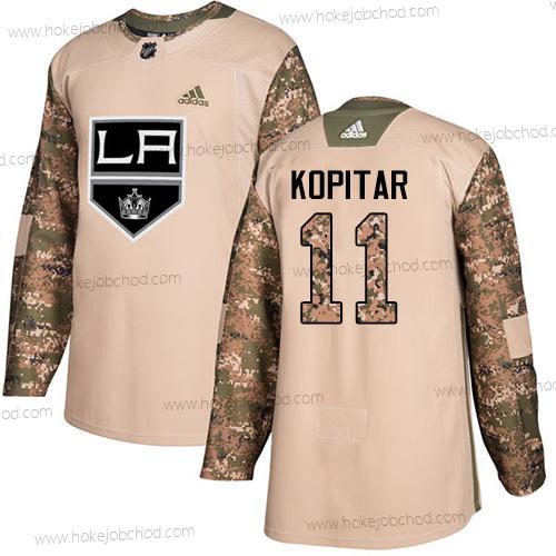 Adidas Muž Los Angeles Kings #11 Anze Kopitar Camo Autentické 2017 Veterans Day Sešitý NHL Dres