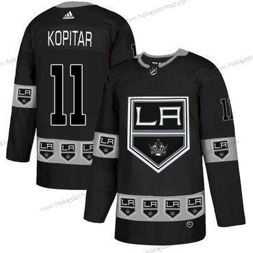 Adidas Muž Los Angeles Kings #11 Anze Kopitar Černá Tým Logos Dres