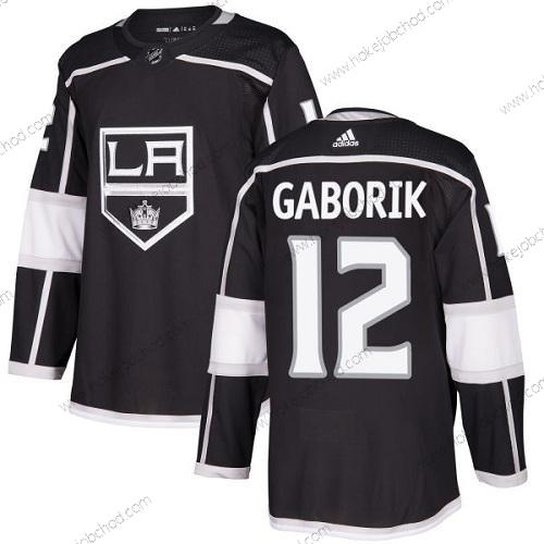 Adidas Muž Los Angeles Kings #12 Marian Gaborik Černá Domácí Autentické Sešitý NHL Dres