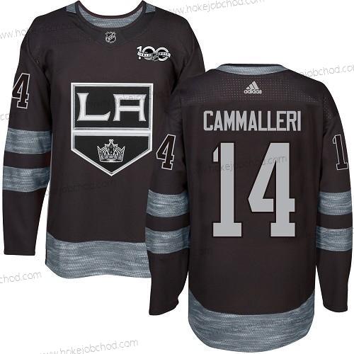 Adidas Muž Los Angeles Kings #14 Mike Cammalleri Černá 1917-2017 100th Výročí Sešitý NHL Dres