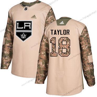 Adidas Muž Los Angeles Kings #18 Dave Taylor Camo Autentické 2017 Veterans Day Sešitý NHL Dres