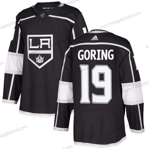 Adidas Muž Los Angeles Kings #19 Butch Goring Černá Domácí Autentické Sešitý NHL Dres