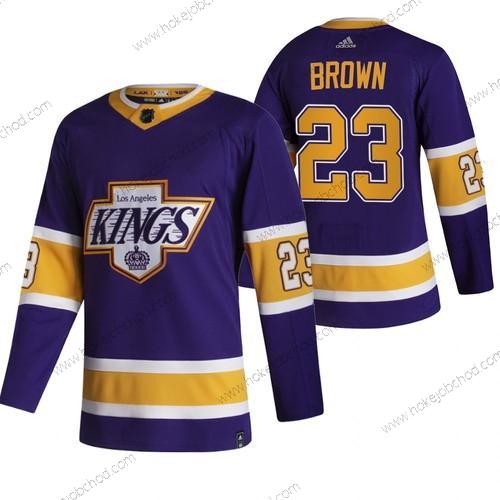 Adidas Muž Los Angeles Kings #23 Dustin Brown Černá 2020-21 Obrácený Retro Náhradní NHL Dres