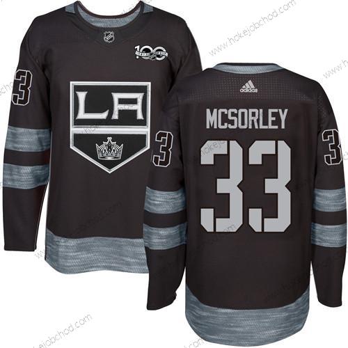 Adidas Muž Los Angeles Kings #33 Marty Mcsorley Černá 1917-2017 100th Výročí Sešitý NHL Dres