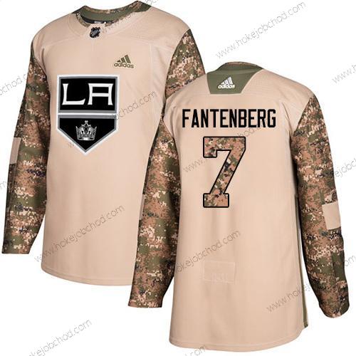 Adidas Muž Los Angeles Kings #7 Oscar Fantenberg Camo Autentické 2017 Veterans Day Sešitý NHL Dres