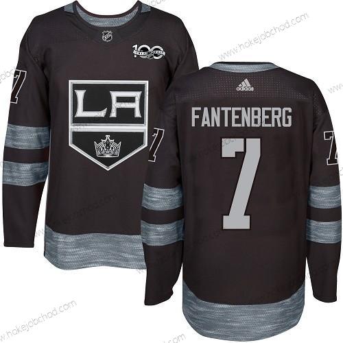 Adidas Muž Los Angeles Kings #7 Oscar Fantenberg Černá 1917-2017 100th Výročí Sešitý NHL Dres