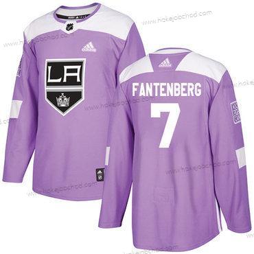 Adidas Muž Los Angeles Kings #7 Oscar Fantenberg Nachový Autentické Bojuje proti rakovině Sešitý NHL Dres