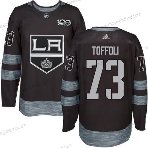 Adidas Muž Los Angeles Kings #73 Tyler Toffoli Černá 1917-2017 100th Výročí Sešitý NHL Dres